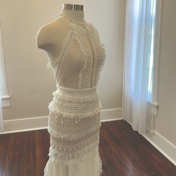 Chic Nostalgia bridal gown, NWT boho style car wash skirt sz 2 - Picture 5 of 15